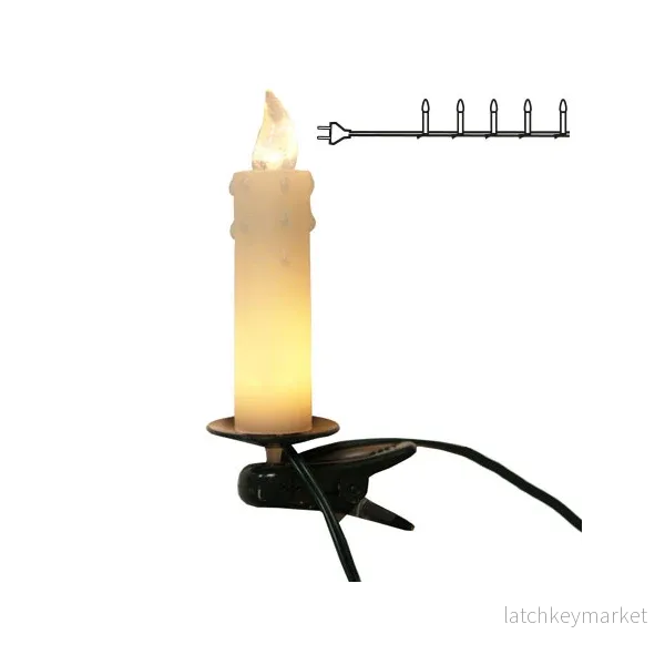 Julgransbelysning Vit 10 Ljus 12cm REA - Bild 2