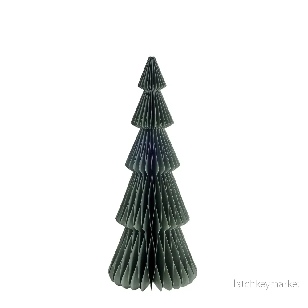 Poelle dekoration H35 cm. grön