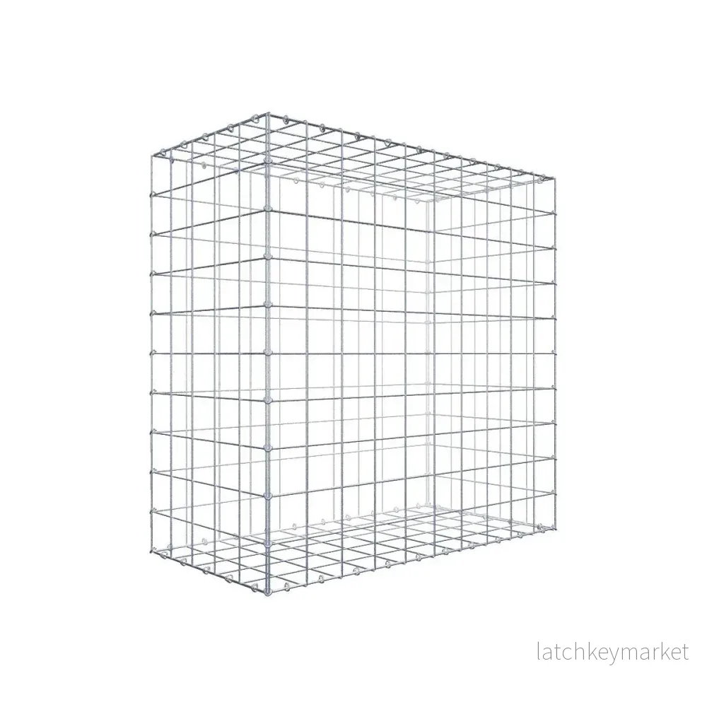 Gabion 100 cm x 100 cm x 50 cm (L x H x D), maskstorlek 10 cm x 10 cm, C-ring Gabion 100 cm x 100 cm x 50 cm (L x H x D), maskstorlek 10 cm x 10 cm, C-ring