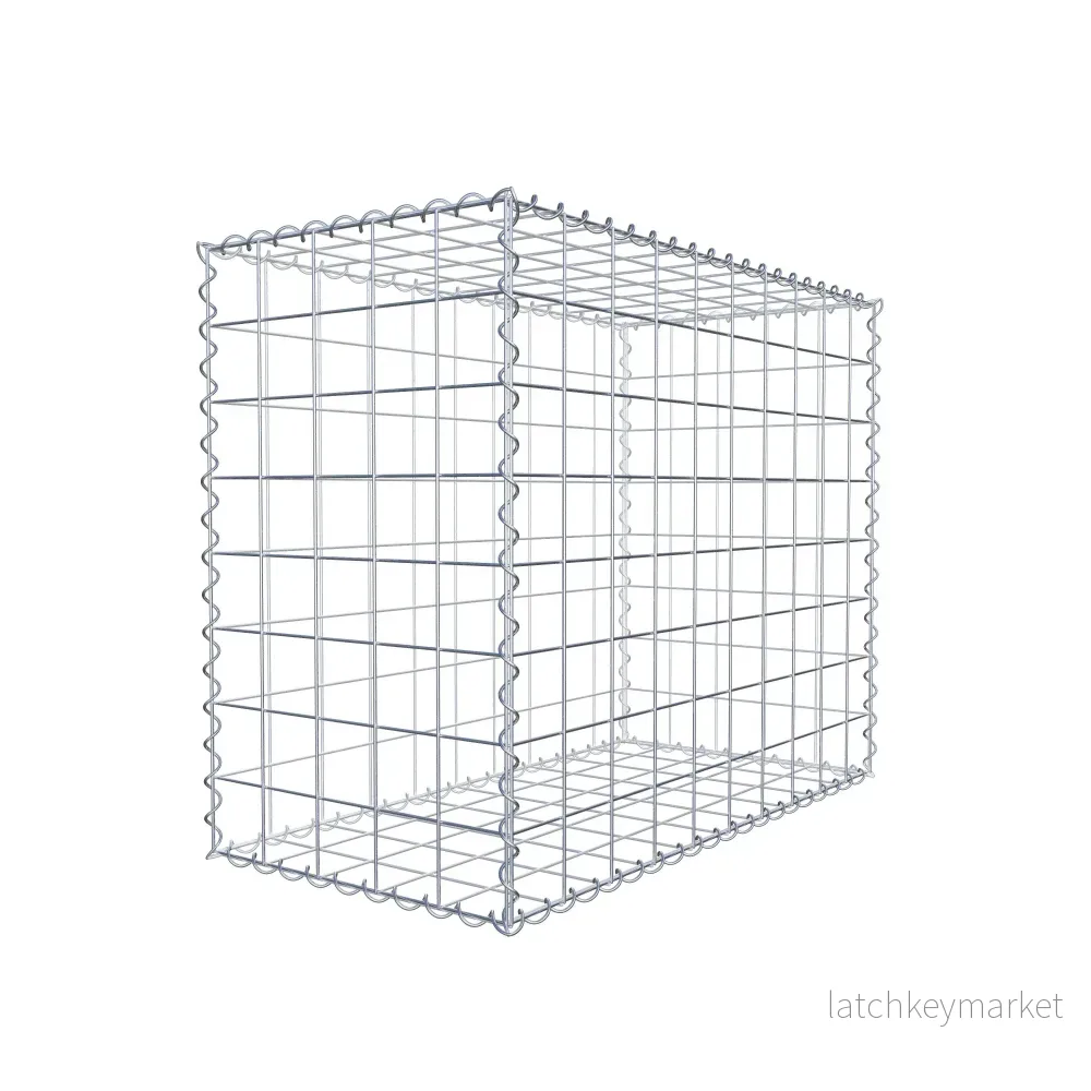 Gabion 100 cm x 80 cm x 50 cm (L x H x D), maskstorlek 10 cm x 10 cm, spiral - Bild 3