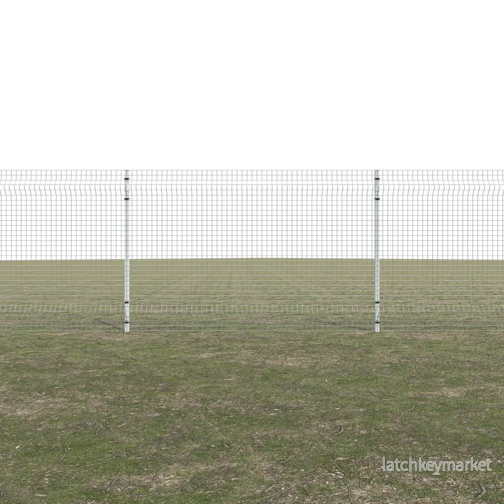 Gittermattenzaun zum Einbetonieren, Maschenweite 5 x 5 cm, bis 50 m Gittermattenzaun zum Einbetonieren, Maschenweite 5 x 5 cm, bis 50 m