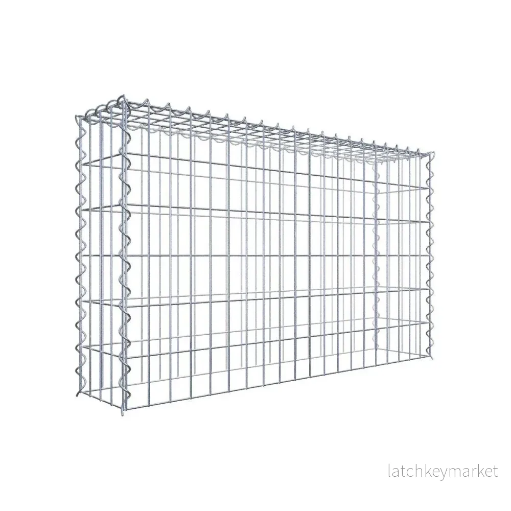 Extra gabion typ 3 100 cm x 60 cm x 20 cm (L x H x D), maskstorlek 5 cm x 10 cm, spiral Extra gabion typ 3 100 cm x 60 cm x 20 cm (L x H x D), maskstorlek 5 cm x 10 cm, spiral