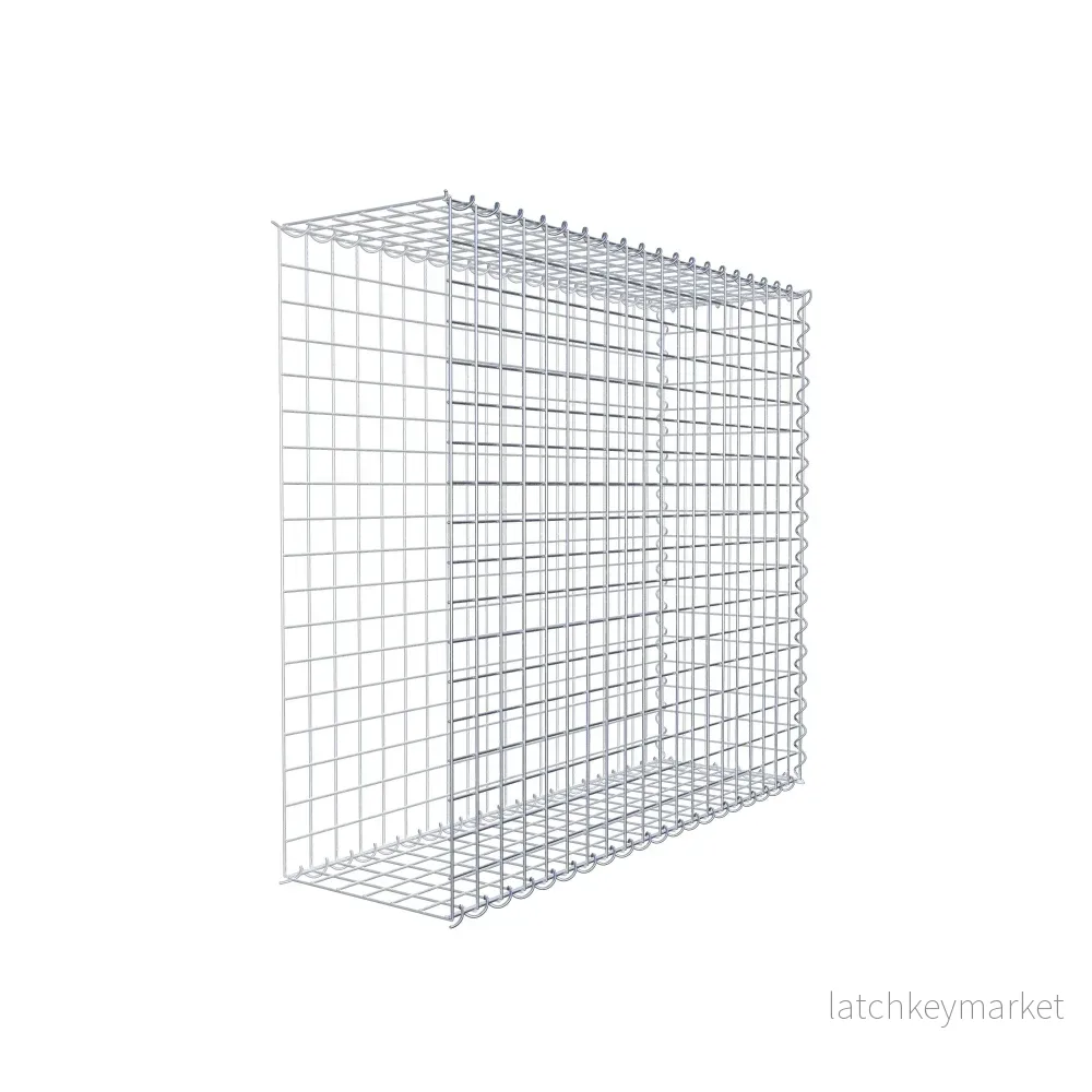 Påväxt gabion typ 2 100 cm x 90 cm x 30 cm (L x H x D), maskstorlek 5 cm x 5 cm, spiral - Bild 3