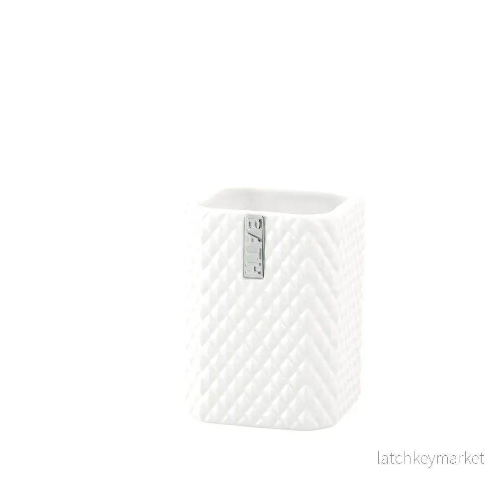 Marion tandmugg H10,5XL7,5XB7,5 cm. vit Marion tandmugg H10,5XL7,5XB7,5 cm. vit