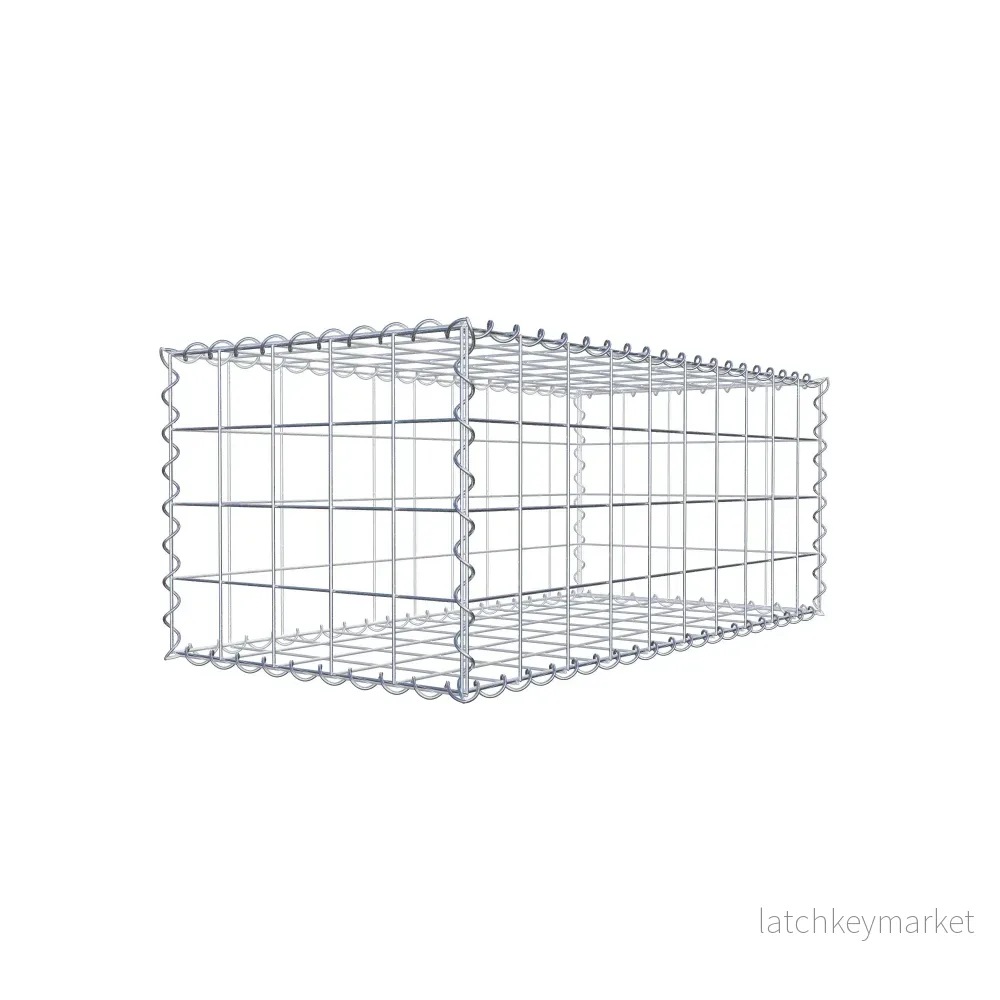 Gabion 100 cm x 40 cm x 50 cm (L x H x D), maskstorlek 10 cm x 10 cm, spiral - Bild 3