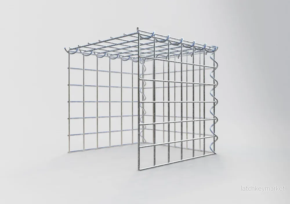 Påväxt gabion typ 4 30 cm x 30 cm x 30 cm (L x H x D), maskstorlek 5 cm x 5 cm, spiral - Bild 2