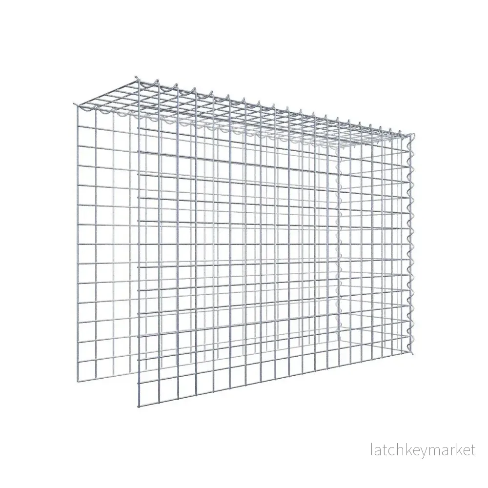 Påväxt gabion typ 4 100 cm x 70 cm x 30 cm (L x H x D), maskstorlek 5 cm x 5 cm, spiral