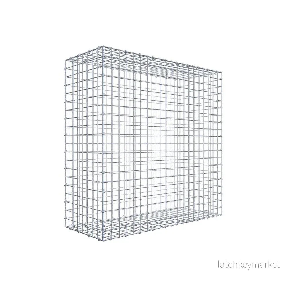 Gabion 100 cm x 100 cm x 40 cm (L x H x D), maskstorlek 5 cm x 5 cm, C-ring Gabion 100 cm x 100 cm x 40 cm (L x H x D), maskstorlek 5 cm x 5 cm, C-ring