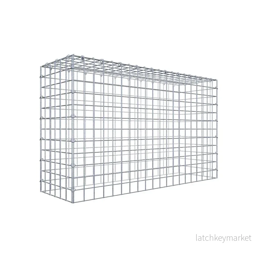 Typ 3 påbyggnadsgabion 100 cm x 60 cm x 30 cm (L x H x D), maskstorlek 5 cm x 5 cm, C-ring Typ 3 påbyggnadsgabion 100 cm x 60 cm x 30 cm (L x H x D), maskstorlek 5 cm x 5 cm, C-ring