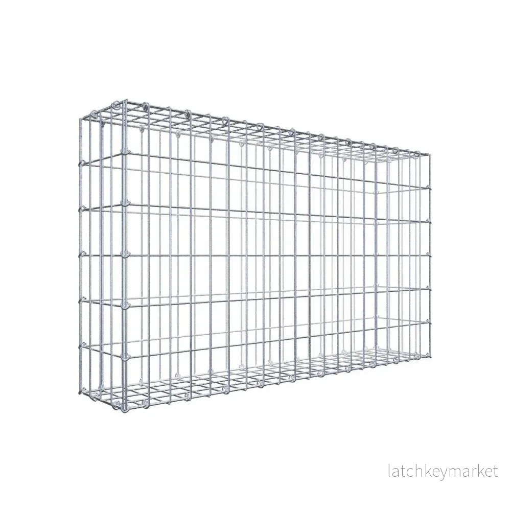 Gabion 100 cm x 60 cm x 20 cm (L x H x D), maskstorlek 5 cm x 10 cm, C-ring Gabion 100 cm x 60 cm x 20 cm (L x H x D), maskstorlek 5 cm x 10 cm, C-ring