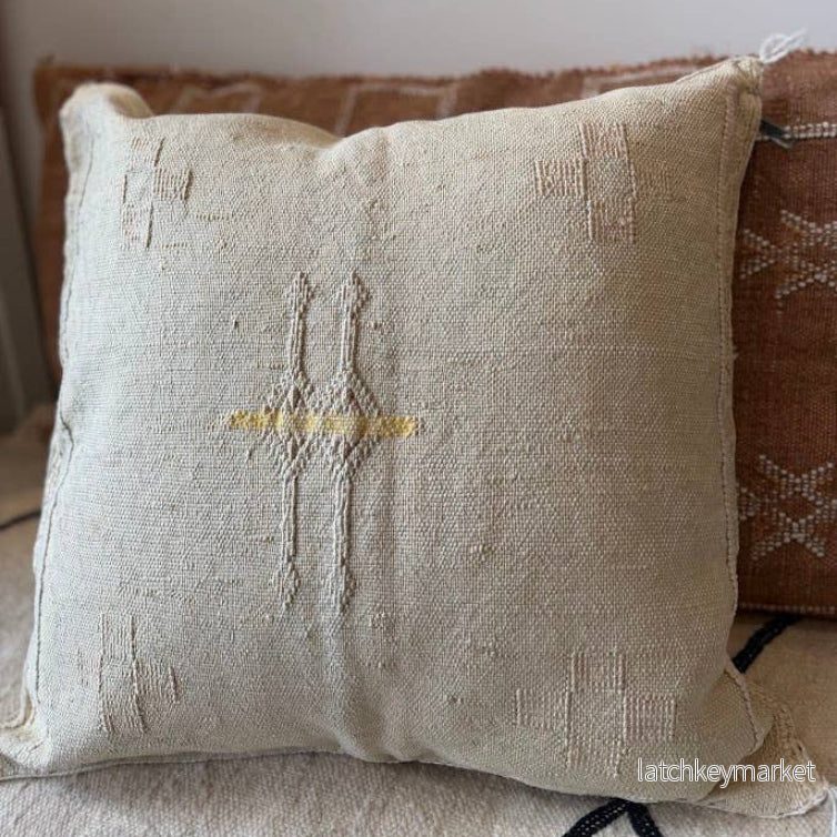 Cactus Silk (kaktusfiber) Sabra kuddfodral – Off white - Bild 3