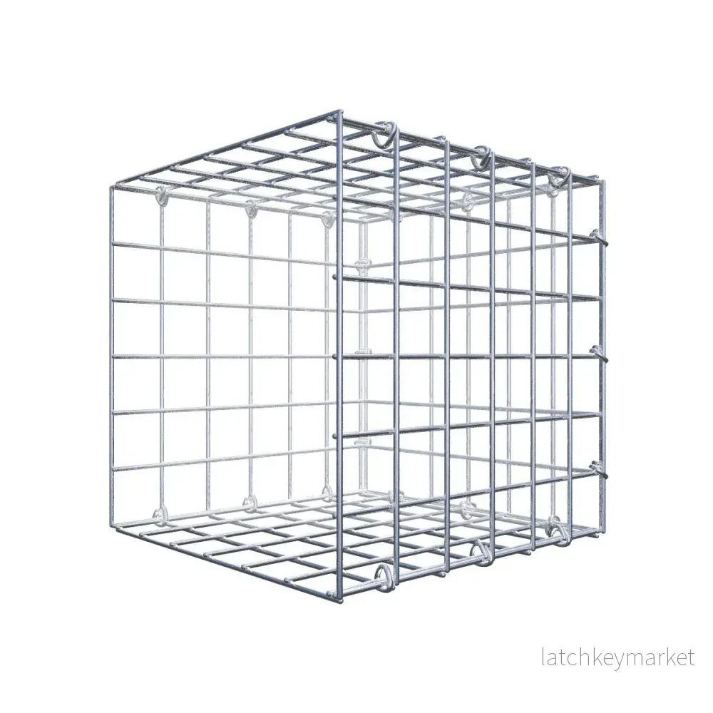 Extra gabion typ 2 30 cm x 30 cm x 30 cm (L x H x D), maskstorlek 5 cm x 5 cm, C-ring Extra gabion typ 2 30 cm x 30 cm x 30 cm (L x H x D), maskstorlek 5 cm x 5 cm, C-ring
