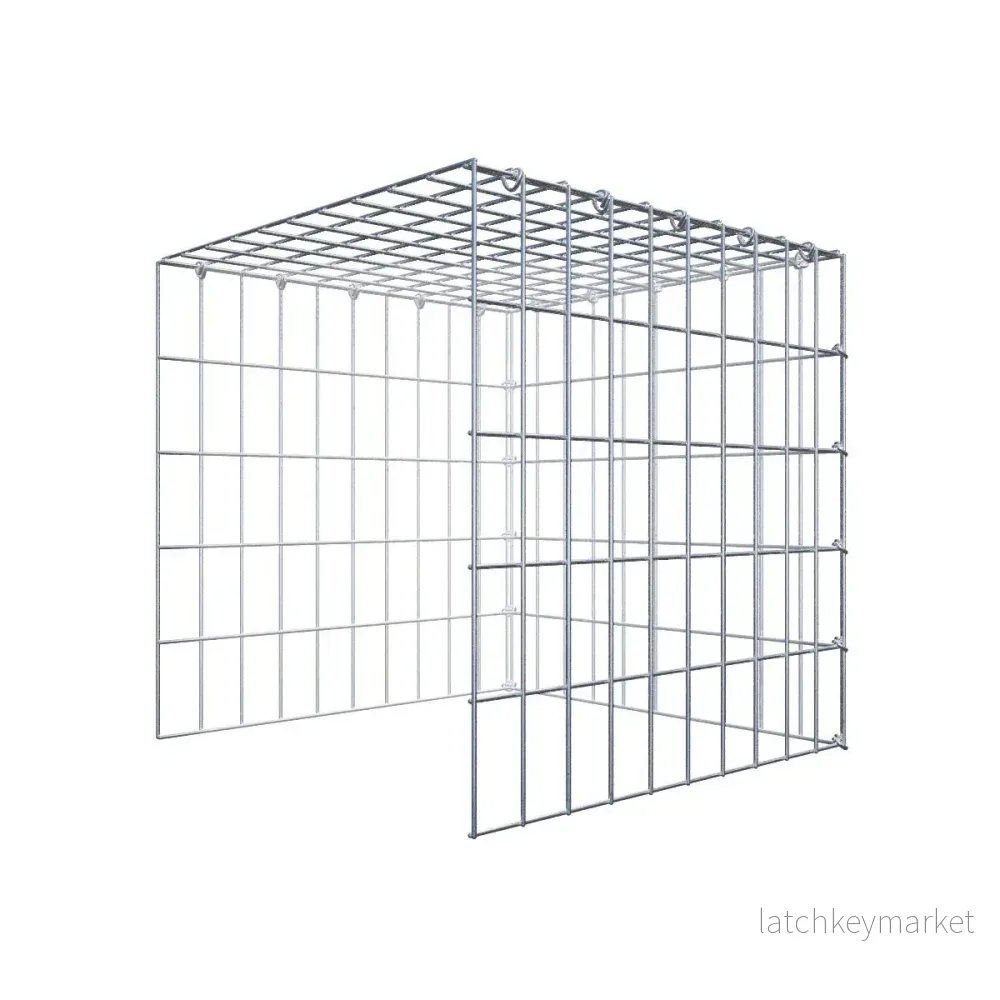 Extra gabion typ 4 50 cm x 50 cm x 50 cm (L x H x D), maskstorlek 5 cm x 10 cm, C-ring Extra gabion typ 4 50 cm x 50 cm x 50 cm (L x H x D), maskstorlek 5 cm x 10 cm, C-ring