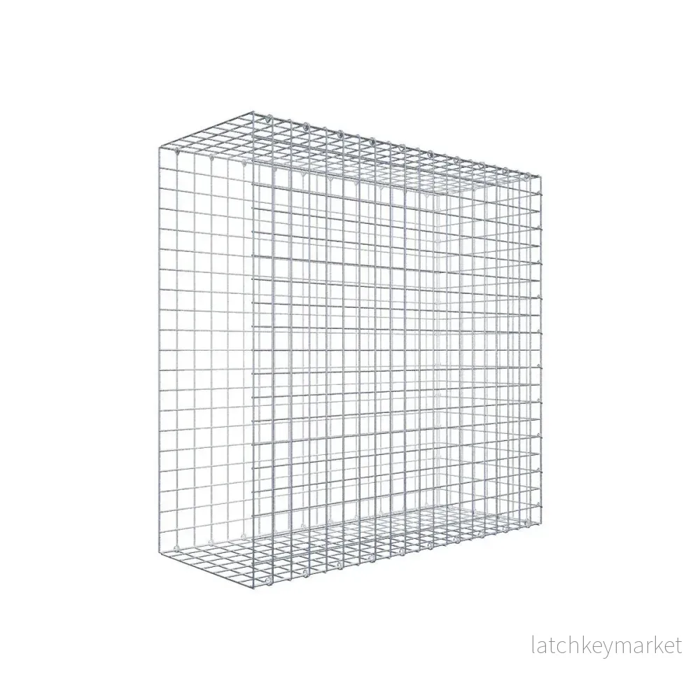 Fästbar gabion typ 2 100 cm x 100 cm x 40 cm (L x H x D), maskstorlek 5 cm x 5 cm, C-ring Fästbar gabion typ 2 100 cm x 100 cm x 40 cm (L x H x D), maskstorlek 5 cm x 5 cm, C-ring