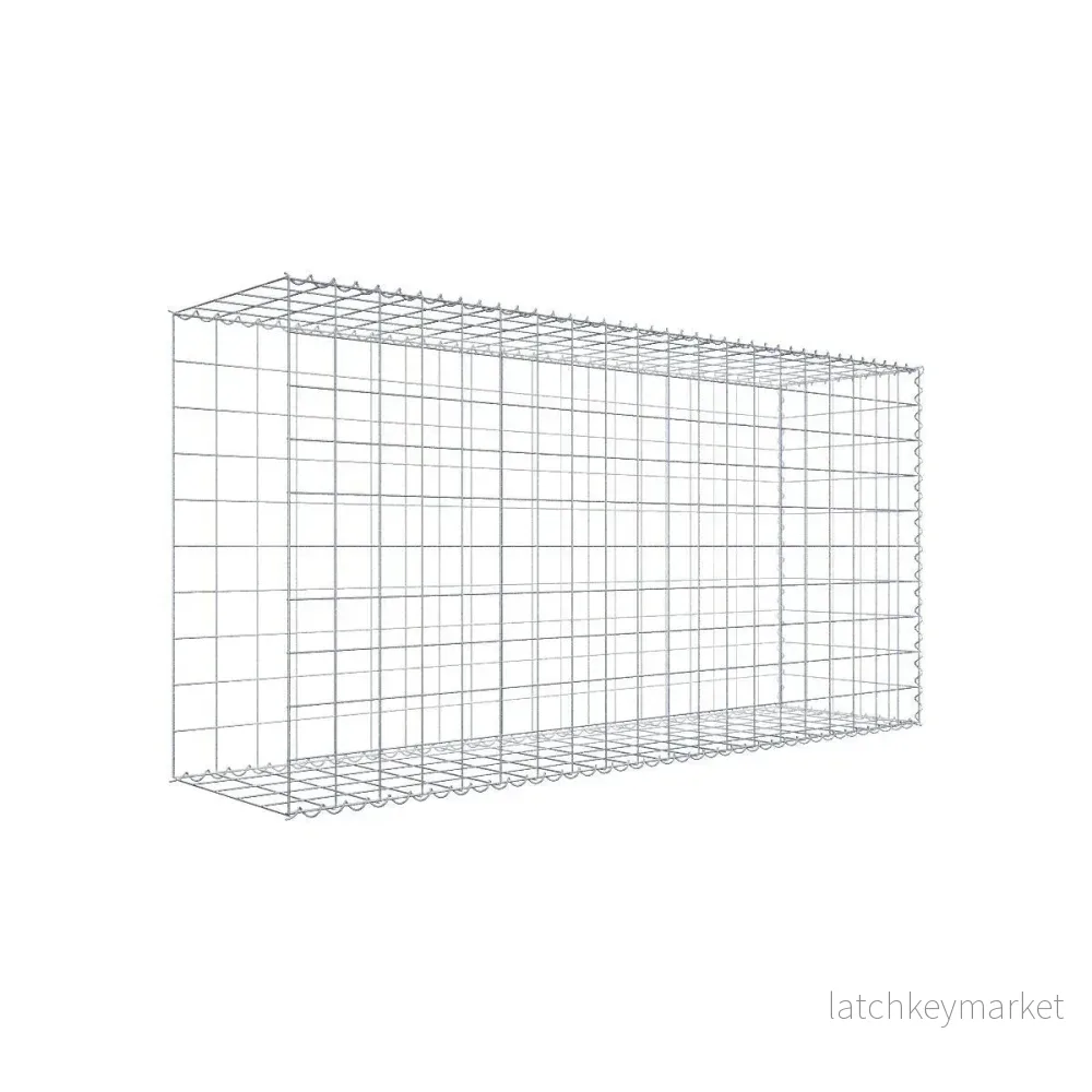 Extra gabion typ 2 200 cm x 100 cm x 50 cm (L x H x D), maskstorlek 10 cm x 10 cm, spiral Extra gabion typ 2 200 cm x 100 cm x 50 cm (L x H x D), maskstorlek 10 cm x 10 cm, spiral