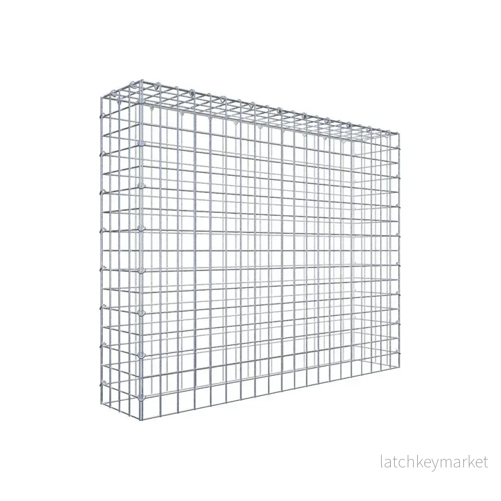 Typ 3 påbyggnadsgabion 100 cm x 80 cm x 20 cm (L x H x D), maskstorlek 5 cm x 5 cm, C-ring Typ 3 påbyggnadsgabion 100 cm x 80 cm x 20 cm (L x H x D), maskstorlek 5 cm x 5 cm, C-ring