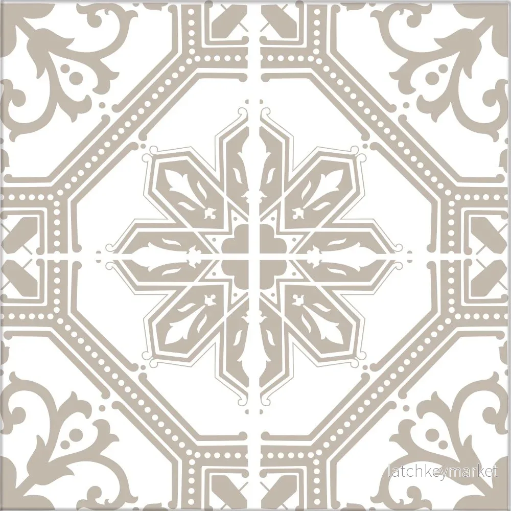 Kakeldekor marockansk 1 beige - Bild 2