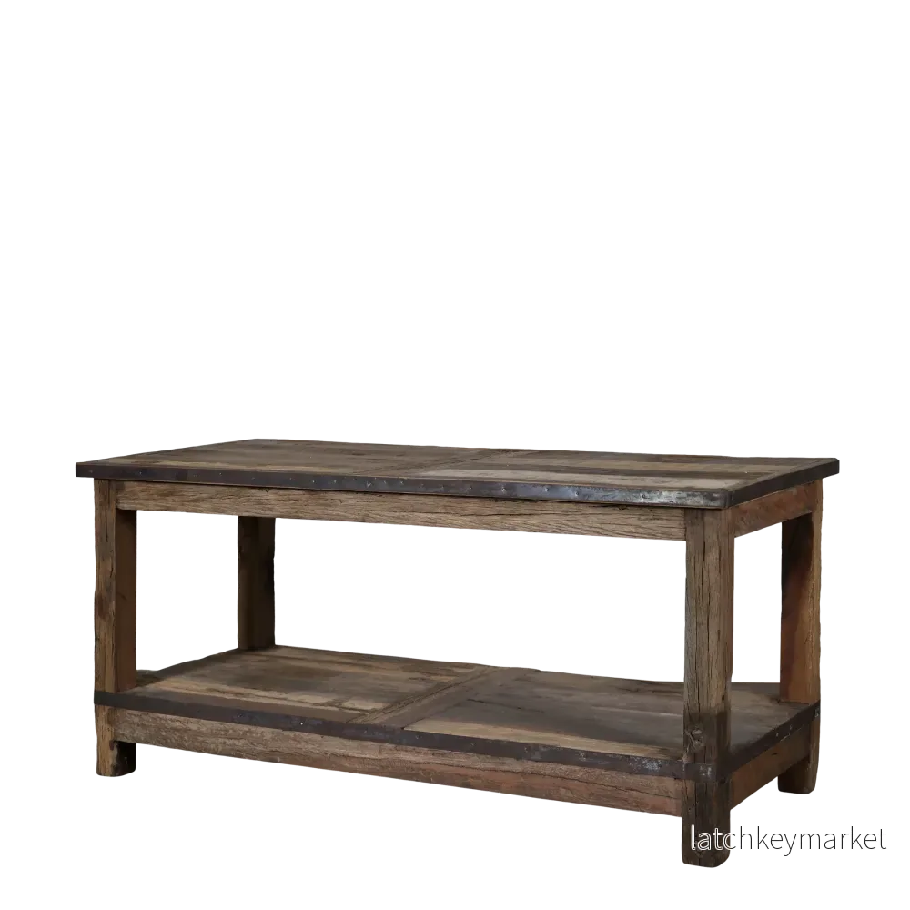 Chic Antique Soffbord m. hylla H56/L123/B49 cm natur - Bild 2