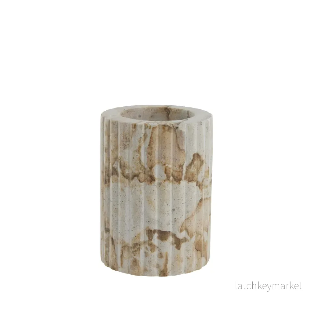 Eliana tandmugg H10,5 cm. sand marmor Eliana tandmugg H10,5 cm. sand marmor