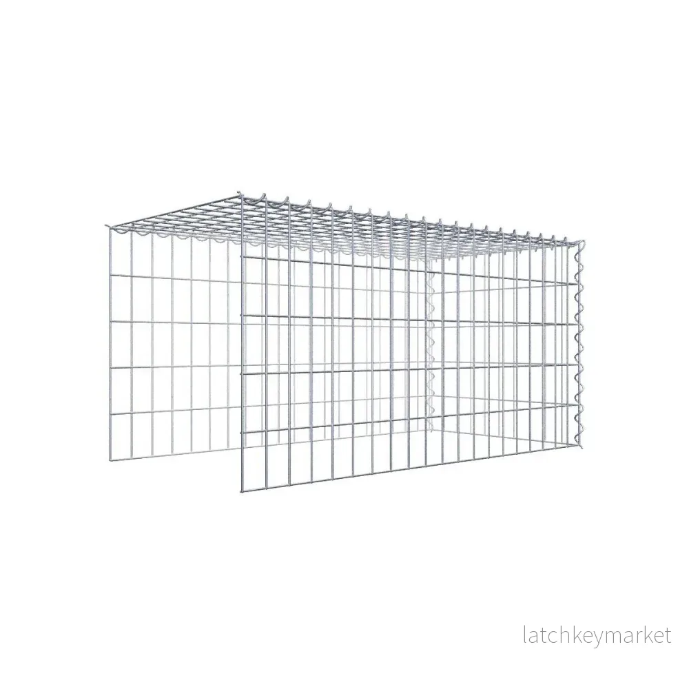 Extra gabion typ 4 100 cm x 50 cm x 50 cm (L x H x D), maskstorlek 5 cm x 10 cm, spiral Extra gabion typ 4 100 cm x 50 cm x 50 cm (L x H x D), maskstorlek 5 cm x 10 cm, spiral