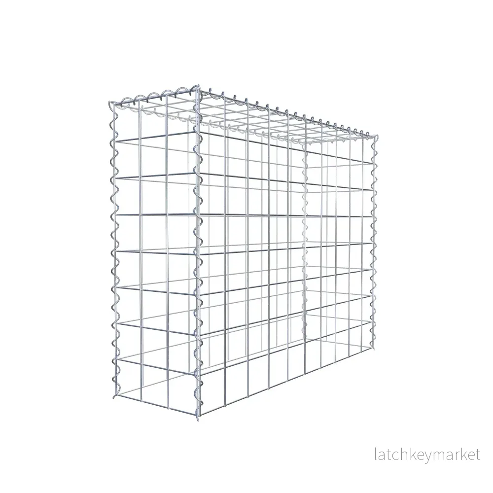 Påväxt gabion typ 3 100 cm x 80 cm x 30 cm (L x H x D), maskstorlek 10 cm x 10 cm, spiral - Bild 3