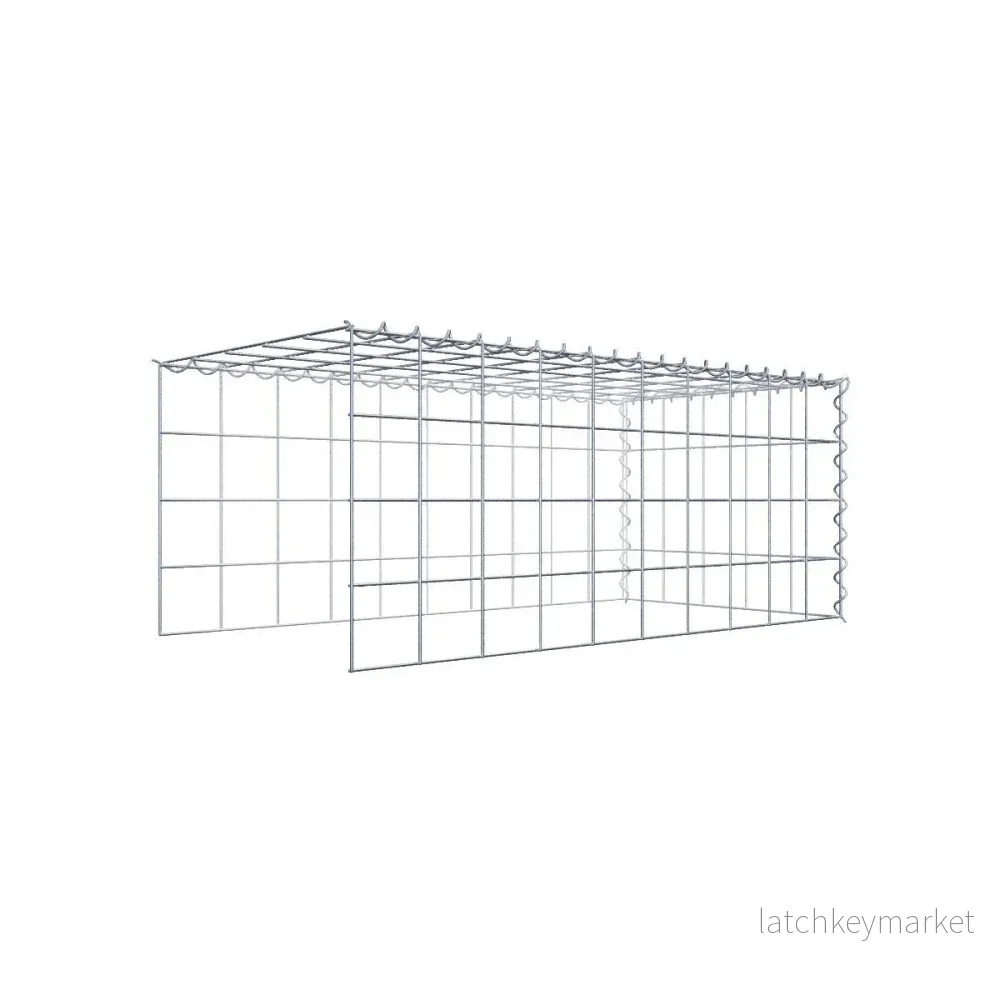 Extra gabion typ 4 100 cm x 40 cm x 50 cm (L x H x D), maskstorlek 10 cm x 10 cm, spiral Extra gabion typ 4 100 cm x 40 cm x 50 cm (L x H x D), maskstorlek 10 cm x 10 cm, spiral
