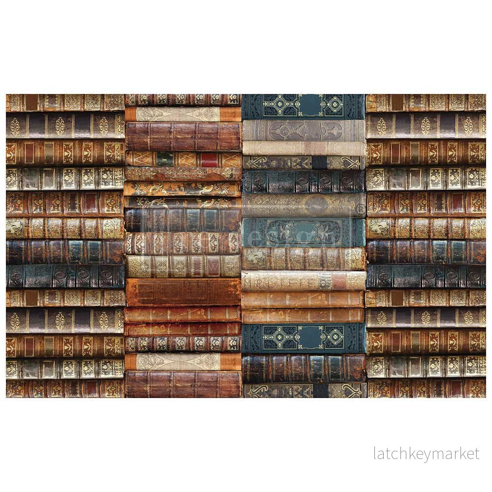 Decoupagepapper tissue paper Bibliophile