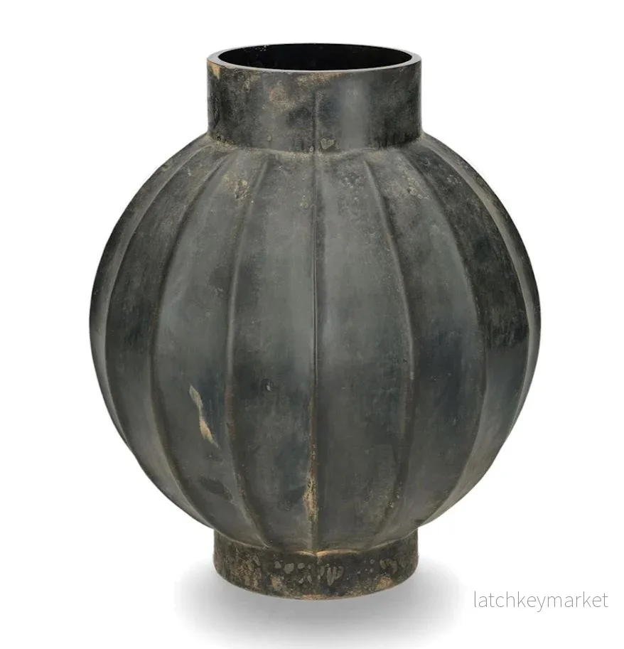 Dekorativ Vas Salmiak Ø22x26cm Glas Dekorativ Vas Salmiak Ø22x26cm Glas