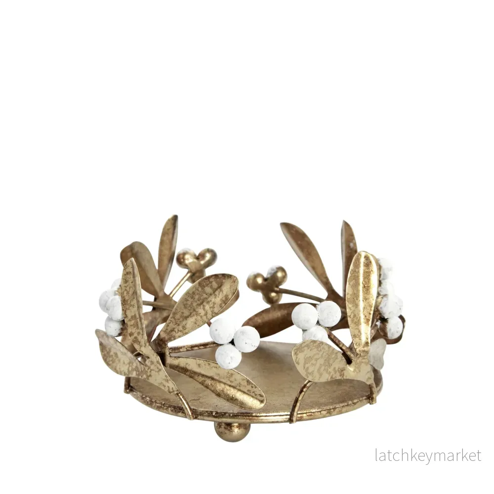 Missia ljushållare 6 cm. ljust guld Missia ljushållare 6 cm. ljust guld