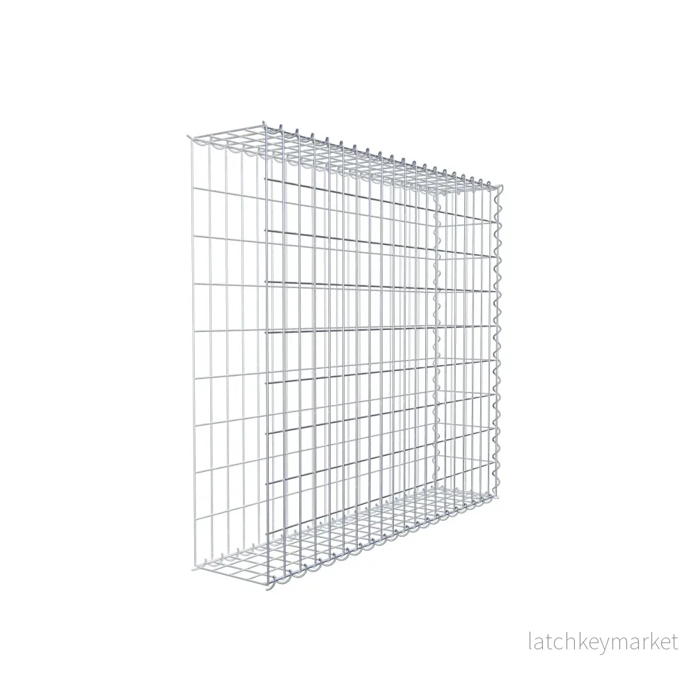Extra gabion typ 2 100 cm x 90 cm x 20 cm (L x H x D), maskstorlek 5 cm x 10 cm, spiral - Bild 3
