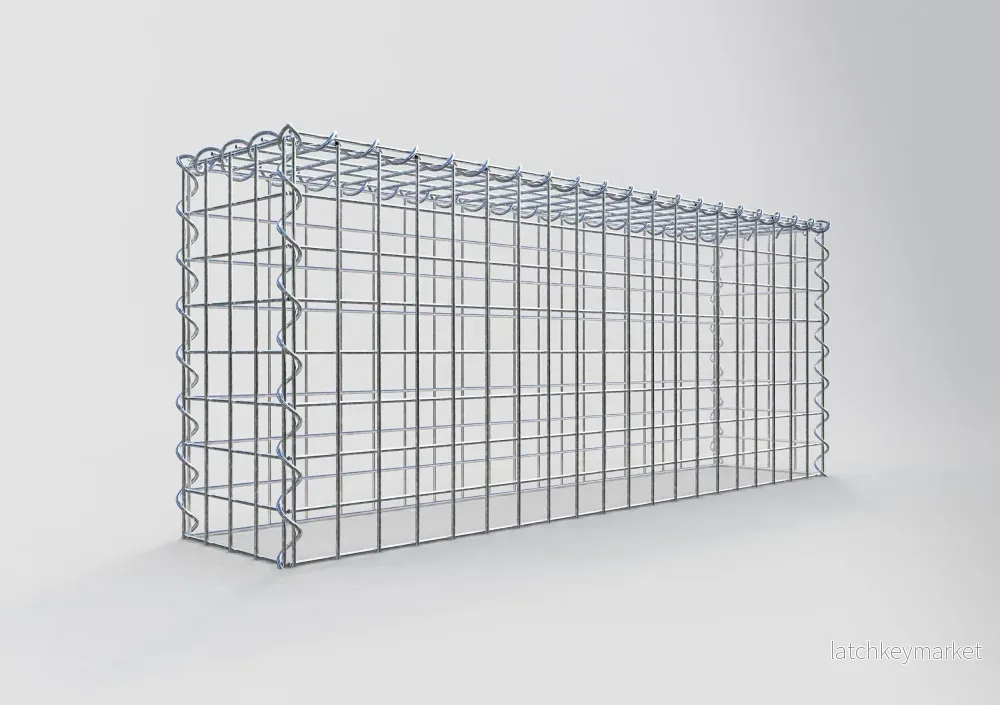 Extra gabion typ 3 100 cm x 40 cm x 20 cm (L x H x D), maskstorlek 5 cm x 5 cm, spiral - Bild 2