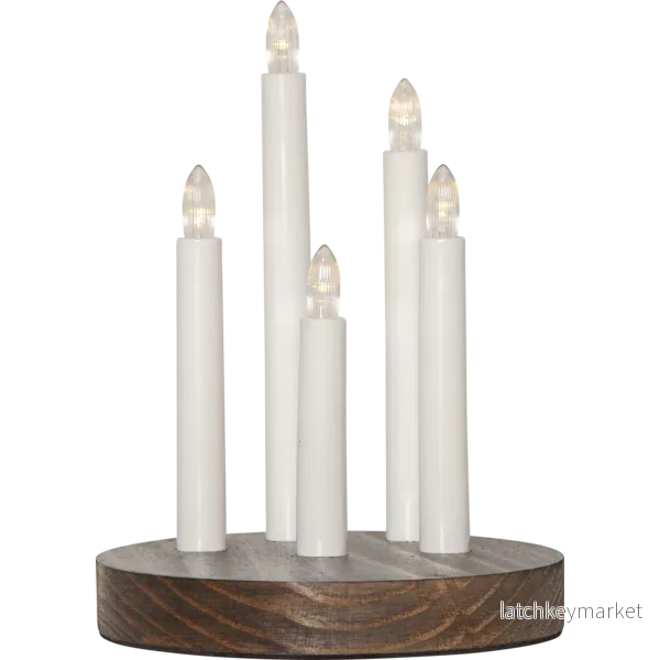 Adventsljusstake Doris 24 cm brun - Bild 2