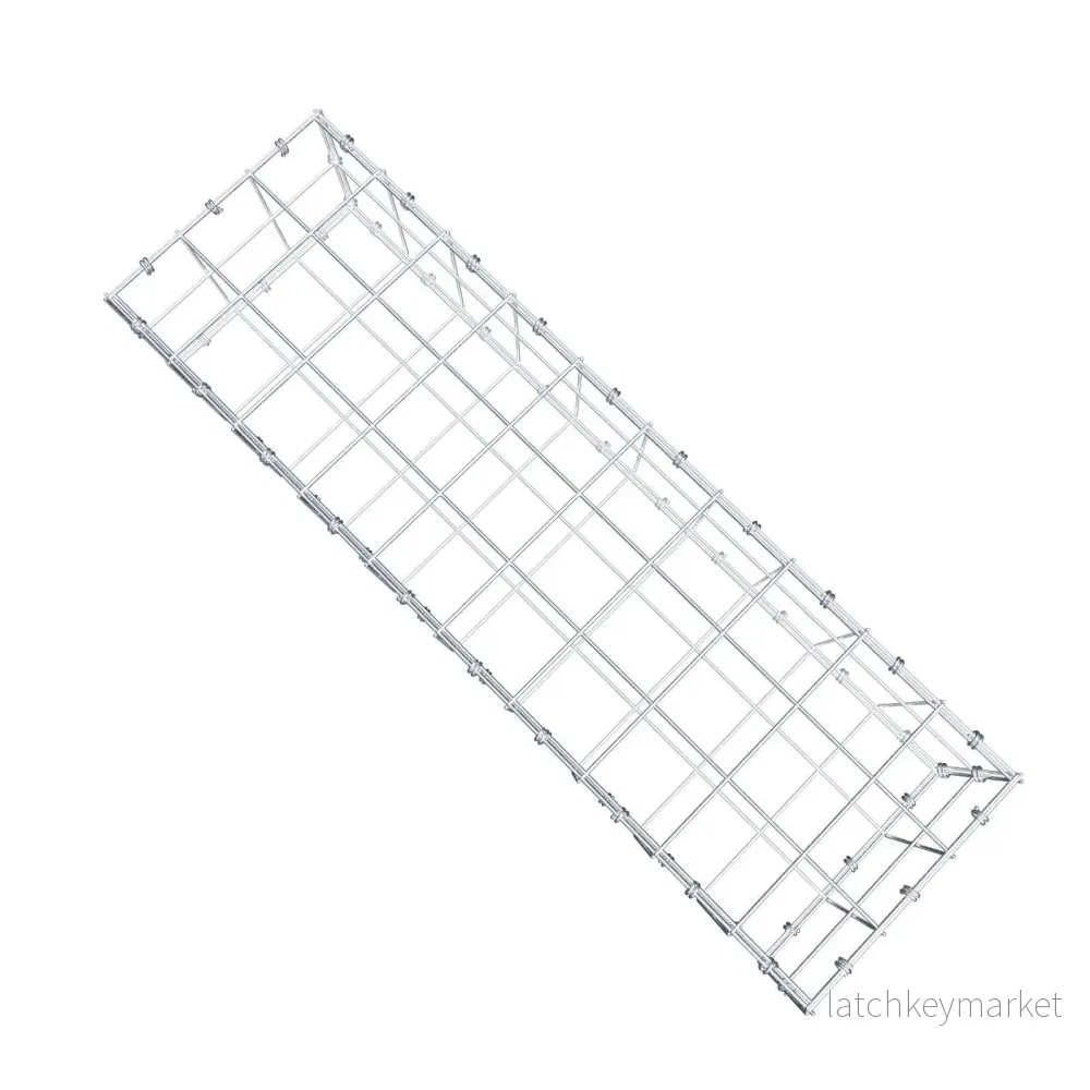 Gabion 100 cm x 20 cm x 30 cm (L x H x D), maskstorlek 10 x 10 cm, spiralring - Bild 3