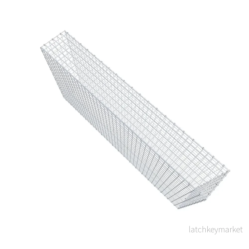Gabion 200 cm x 100 cm x 30 cm (L x H x D), maskstorlek 5 x 5 cm, spiralring - Bild 3