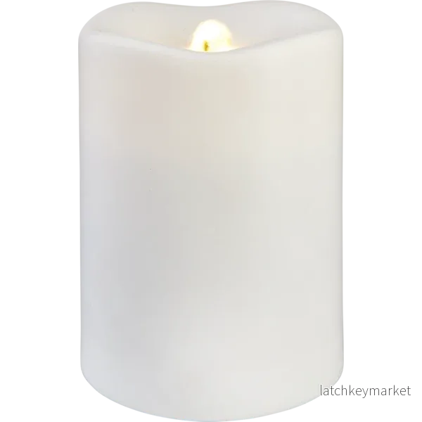 Batteridrivet LED Ljus Batteri Blockljus Water Candle 10x14cm REA - Bild 2
