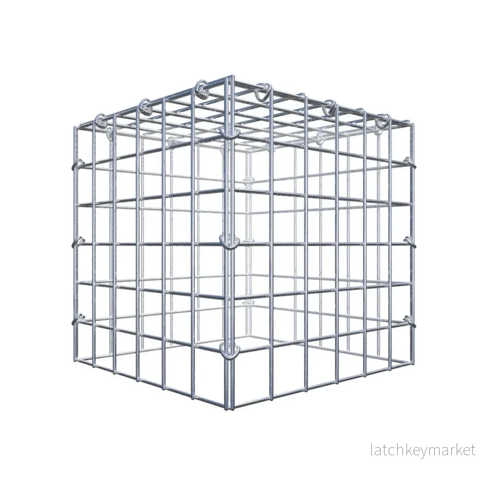 Extra gabion typ 3 30 cm x 30 cm x 30 cm (L x H x D), maskstorlek 5 cm x 5 cm, C-ring Extra gabion typ 3 30 cm x 30 cm x 30 cm (L x H x D), maskstorlek 5 cm x 5 cm, C-ring