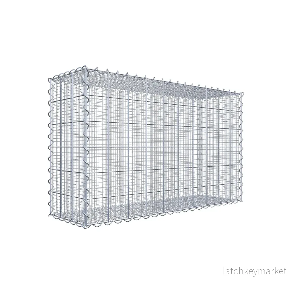 Sandgabion 100 cm x 60 cm x 30 cm (L x H x D), maskstorlek 10 cm x 10 cm, spiral