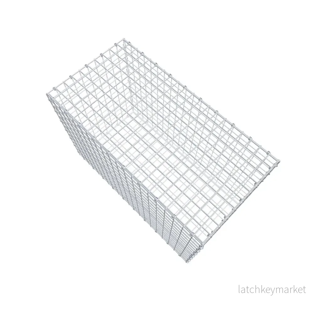 Gabion 100 cm x 70 cm x 50 cm (L x H x D), maskstorlek 5 x 5 cm, spiralring - Bild 3