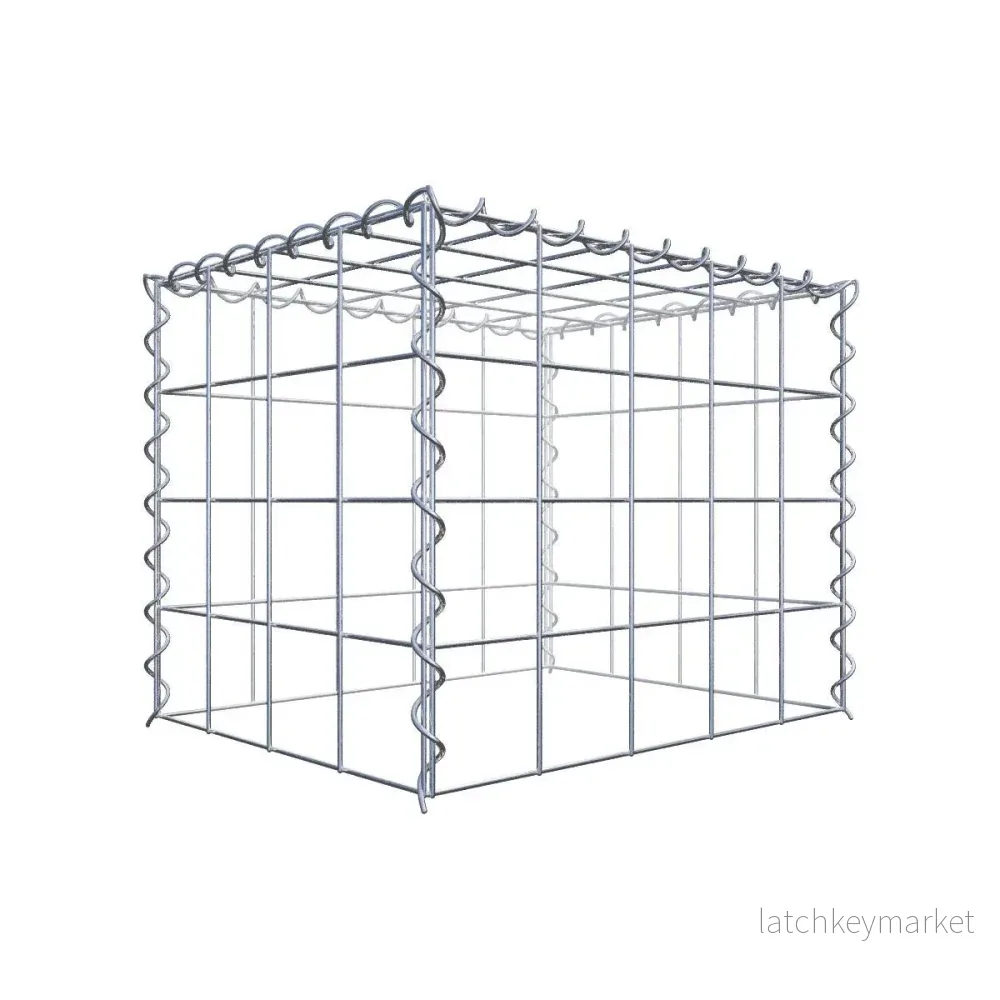 Extra gabion typ 3 50 cm x 40 cm x 40 cm (L x H x D), maskstorlek 10 cm x 10 cm, spiral Extra gabion typ 3 50 cm x 40 cm x 40 cm (L x H x D), maskstorlek 10 cm x 10 cm, spiral