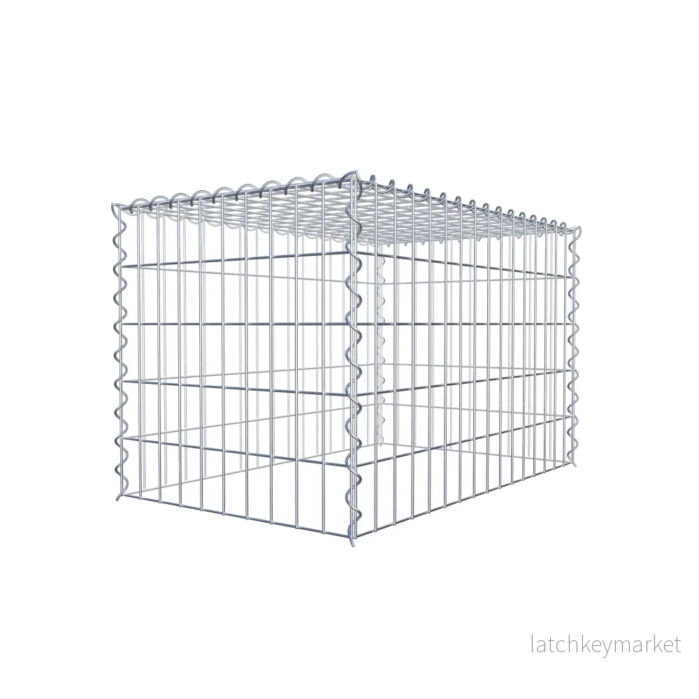 Påväxt gabion typ 3 80 cm x 50 cm x 50 cm (L x H x D), maskstorlek 5 cm x 10 cm, spiral - Bild 3