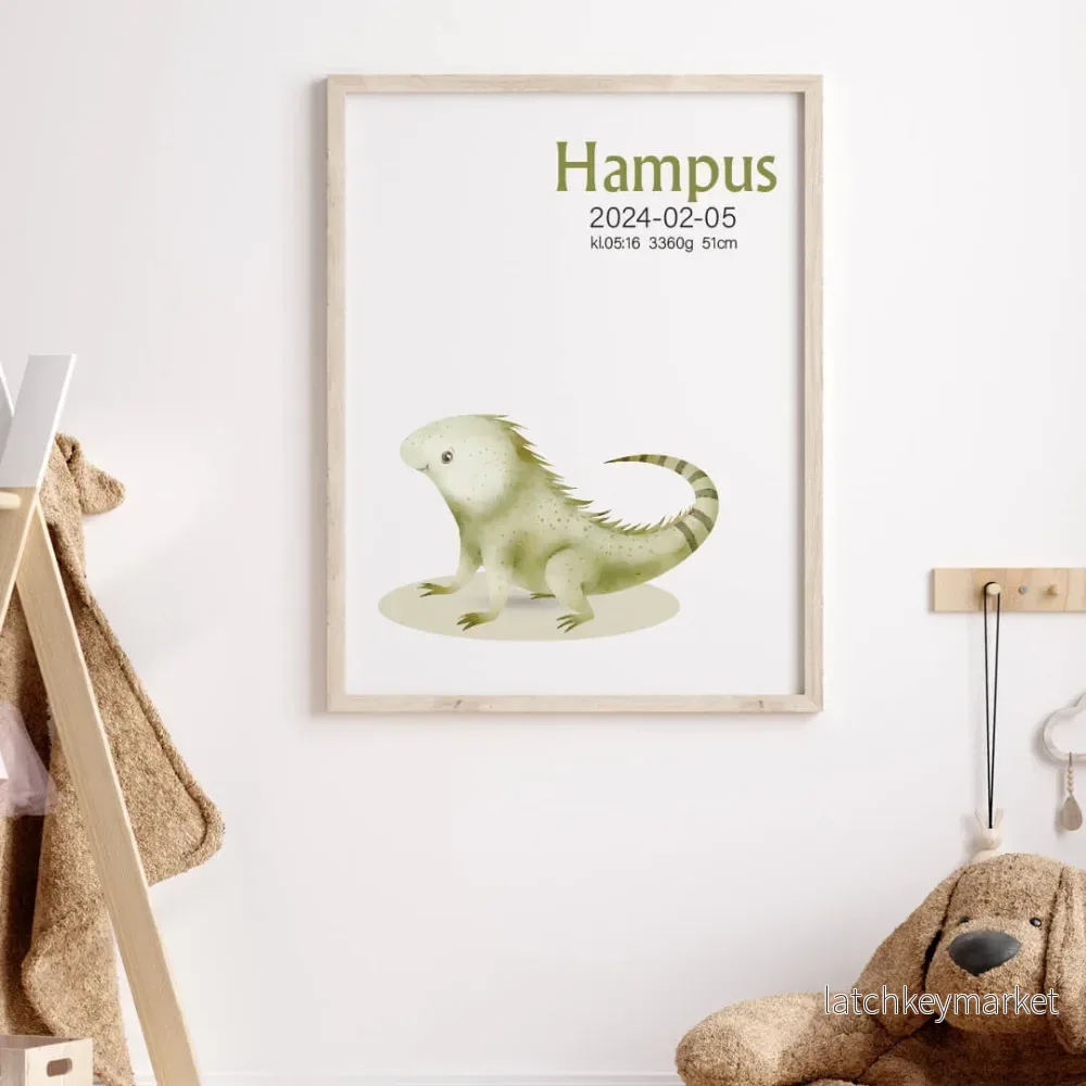 Namntavla iguana - Bild 2
