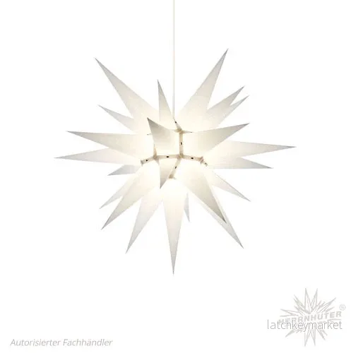 Adventsstjärna vit papper 60 cm Adventsstjärna vit papper 60 cm