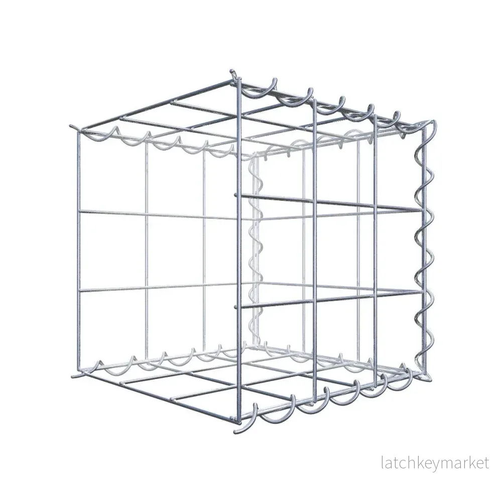 Extra gabion typ 2 30 cm x 30 cm x 30 cm (L x H x D), maskstorlek 10 cm x 10 cm, spiral Extra gabion typ 2 30 cm x 30 cm x 30 cm (L x H x D), maskstorlek 10 cm x 10 cm, spiral