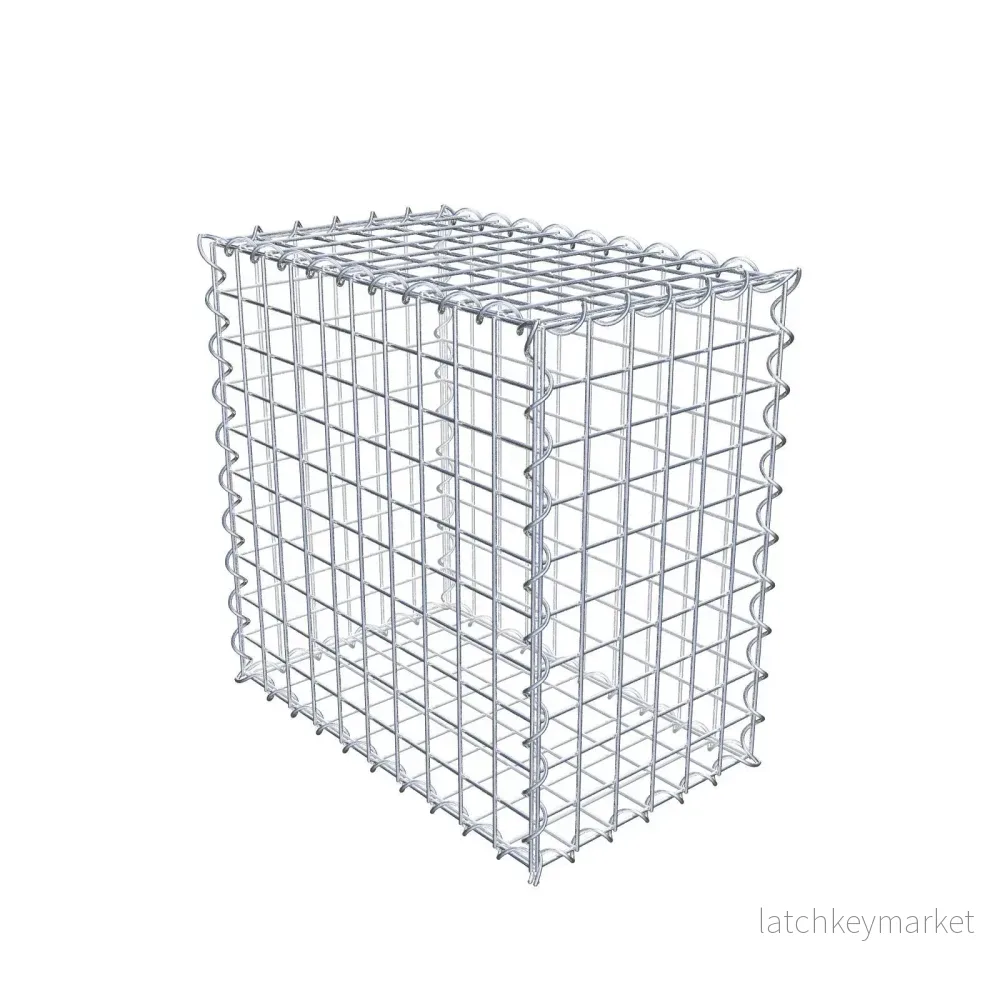 Gabion 50 cm x 50 cm x 30 cm (L x H x D), maskstorlek 5 cm x 5 cm, spiral Gabion 50 cm x 50 cm x 30 cm (L x H x D), maskstorlek 5 cm x 5 cm, spiral