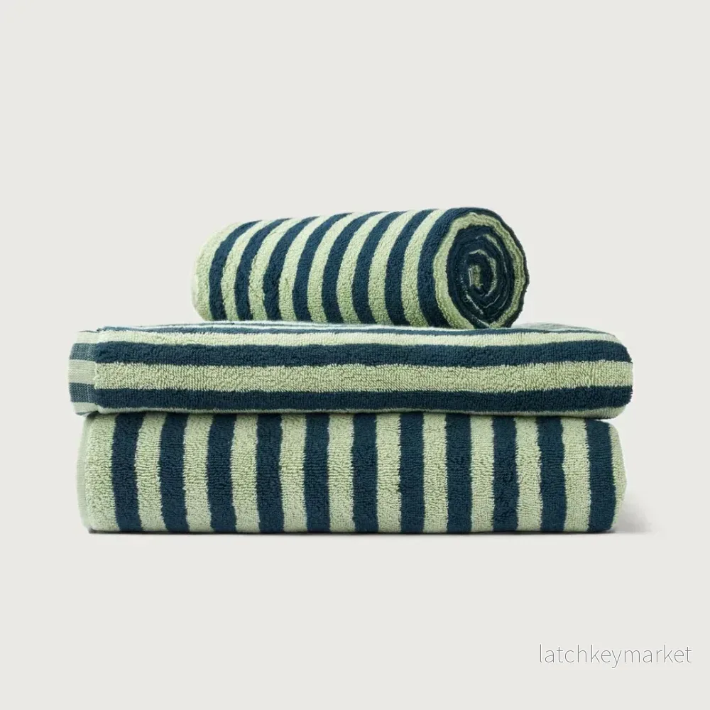 Bongusta Towels Sea Foam & Deep Teal Bongusta Towels Sea Foam & Deep Teal