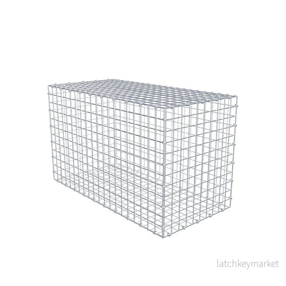 Gabion 100 cm x 60 cm x 50 cm (L x H x D), maskstorlek 5 x 5 cm, spiralring Gabion 100 cm x 60 cm x 50 cm (L x H x D), maskstorlek 5 x 5 cm, spiralring