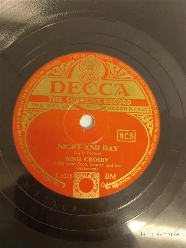 Bing Crosby – “Just One of Those Things” / “Night and Day” (Decca, 78 rpm) 1940 tal - Bild 3