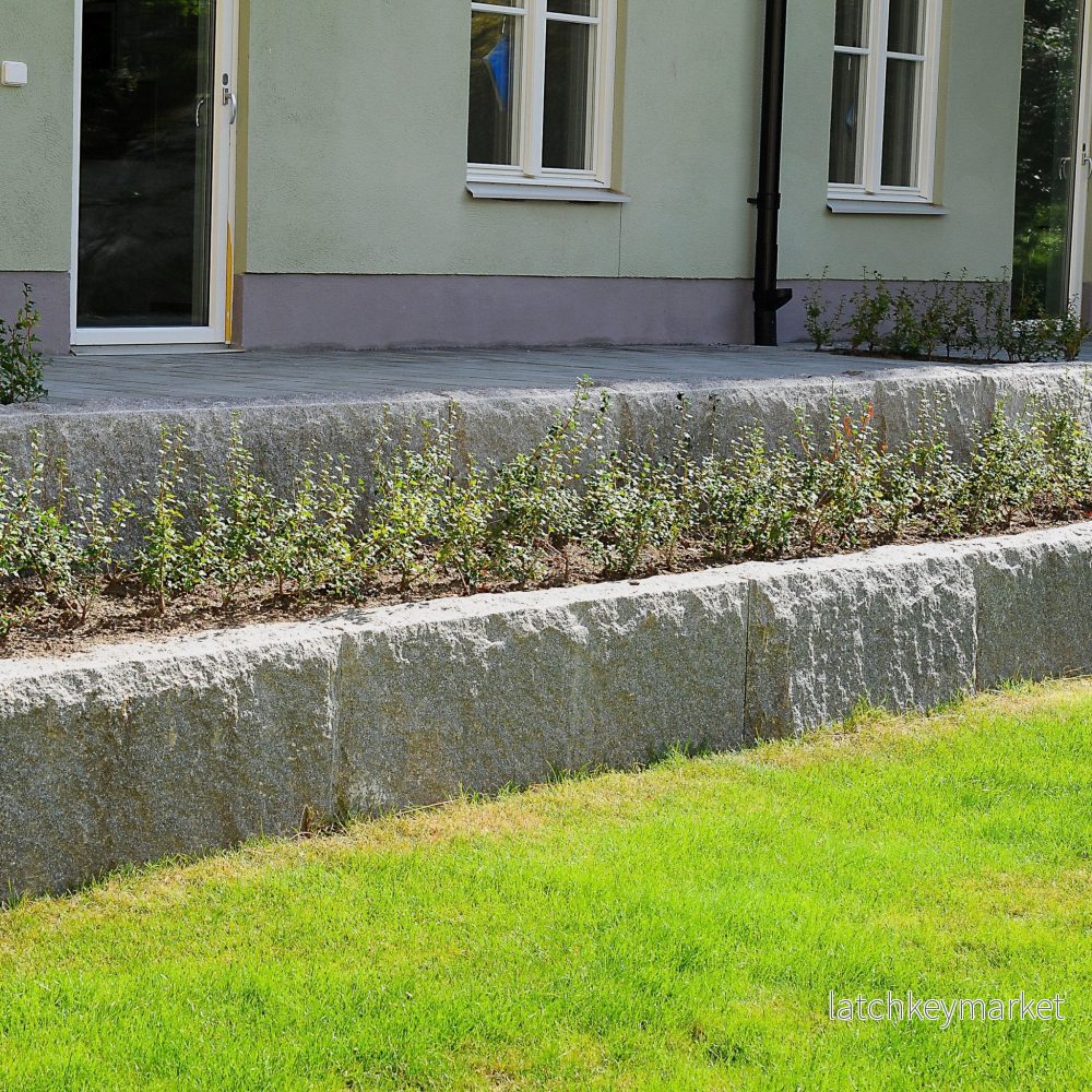 Blockstensmur Bergama Granit Rustik Grå - Bild 2
