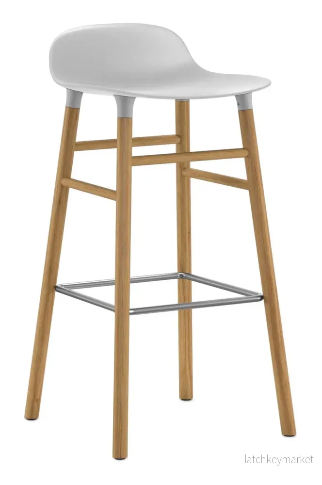 Form Barstool 75 cm Oak/Steel