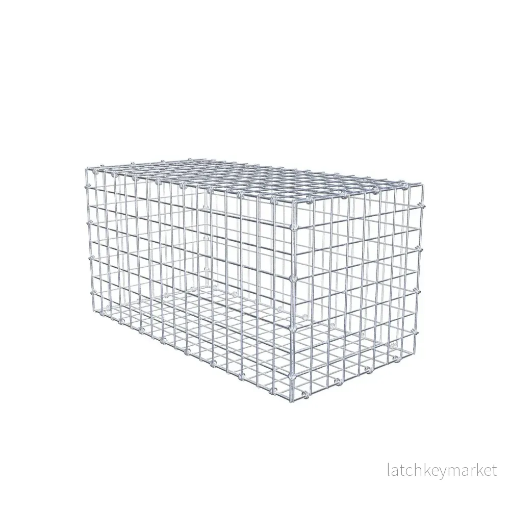 Gabion 80 cm x 40 cm x 40 cm (L x H x D), maskstorlek 5 x 5 cm, spiralring Gabion 80 cm x 40 cm x 40 cm (L x H x D), maskstorlek 5 x 5 cm, spiralring